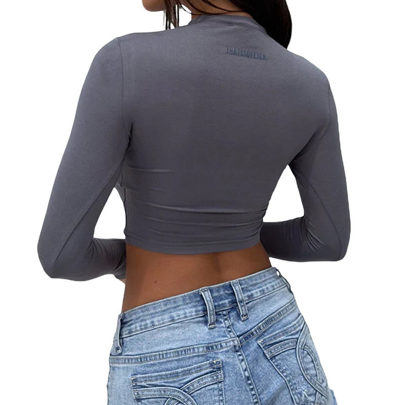 Long Sleeved Crop Tee