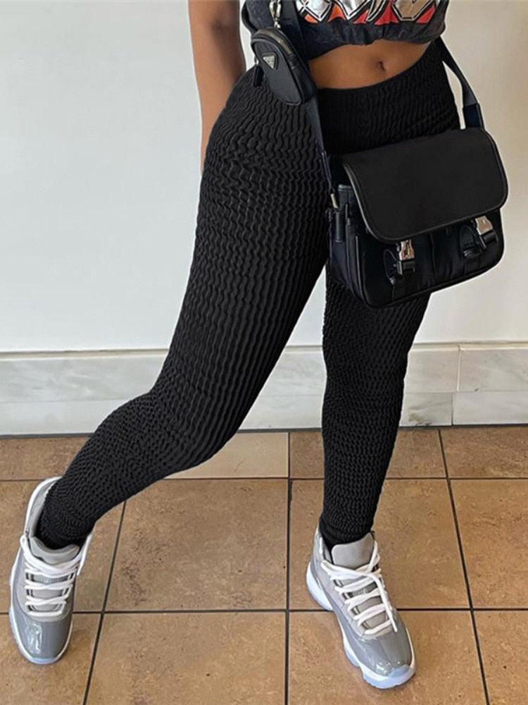 Skinny Y2K Knitted Pants