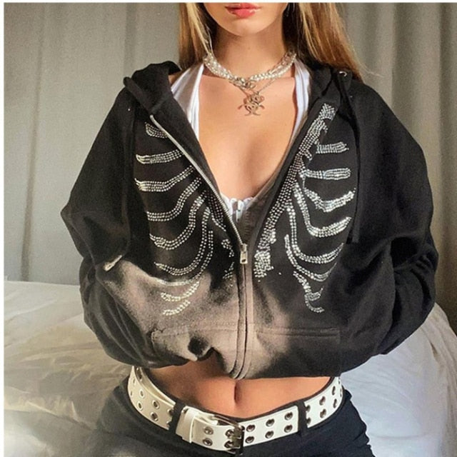 Y2K Skeleton Hoodies