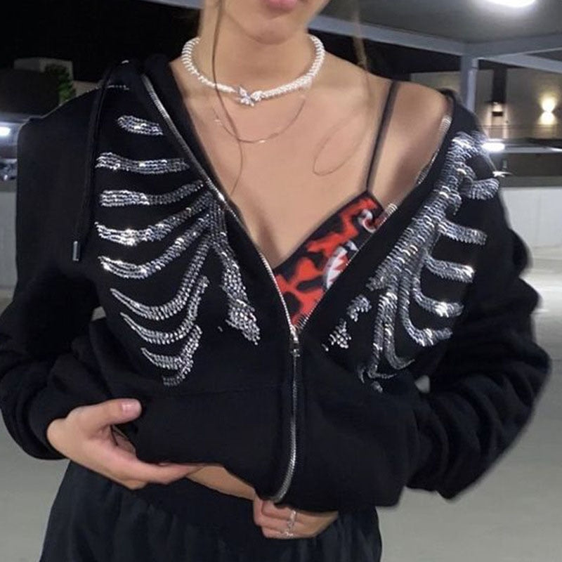 Y2K Skeleton Hoodies
