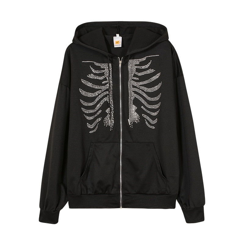 Y2K Skeleton Hoodies